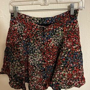 Urban Outfitters Multicolor Floral Skater Skirt